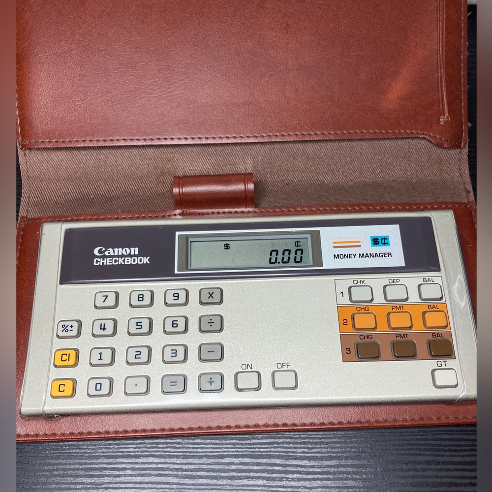 Vintage 80’s Canon Check book
